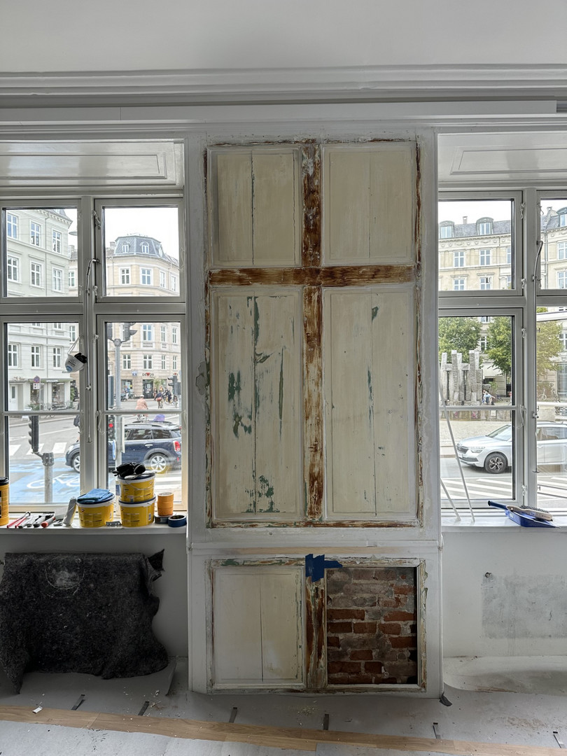 Flotte væggen ud mod Sankt Hans Torv 